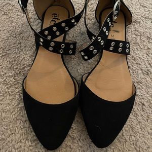 Black strap sandals